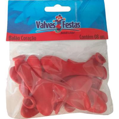 Balao Coracao Valves Festas C/ 8