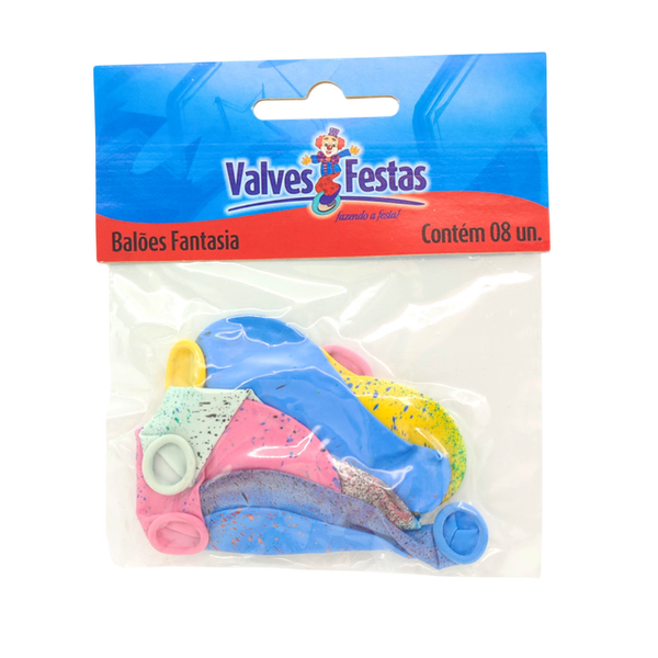 Balao Fantasia Valves Festas C/ 8