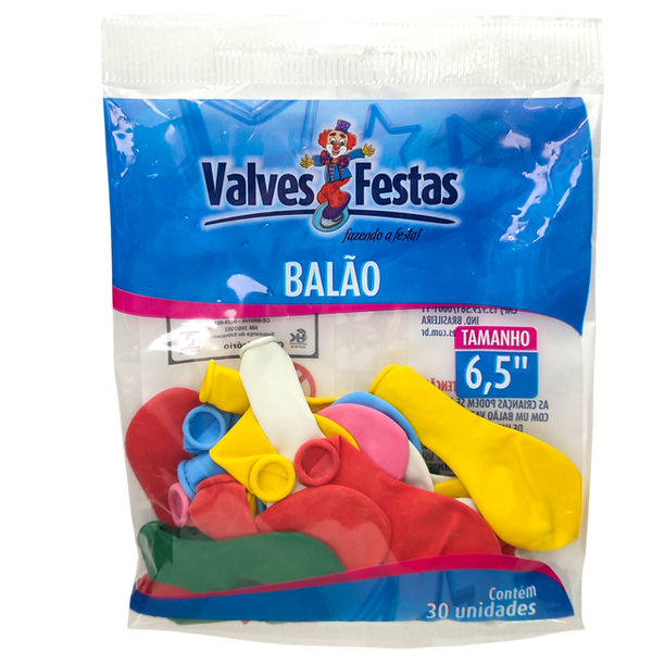 Balao Liso Valves Festas C/ 30