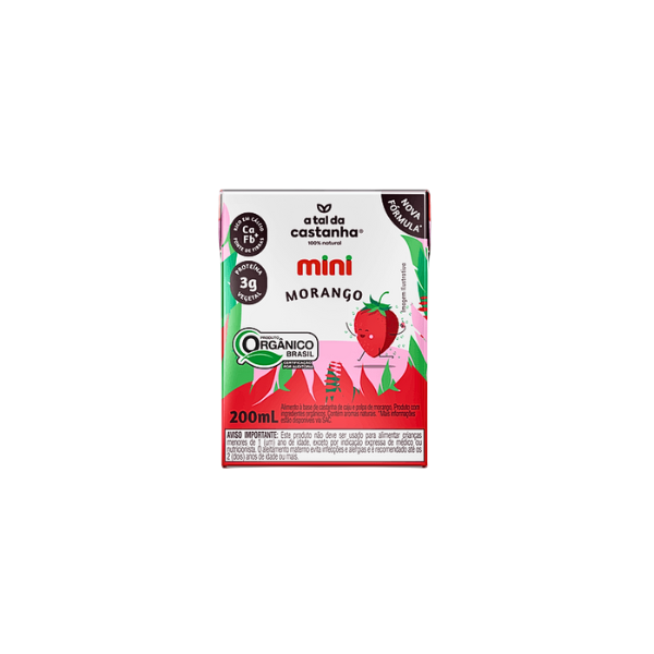 Bebida a Tal Da Castanha Morango 200ml
