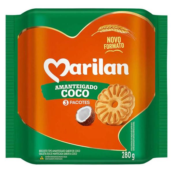 Bisc.280g Marilan Amanteigado Coco