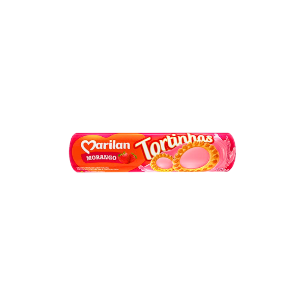 Biscoito Tortinha Marilan Tortinhas Morango 140g