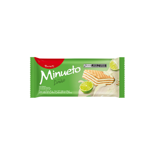 Biscoito Wafer Minueto Limão 81g