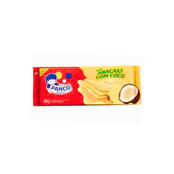 Biscoito Wafer Panco Abacaxi com Coco 112g