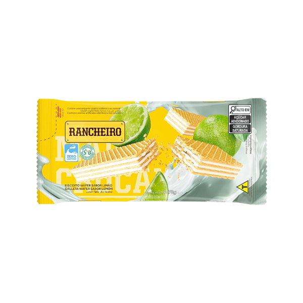 Biscoito Wafer Rancheiro Limão 78g
