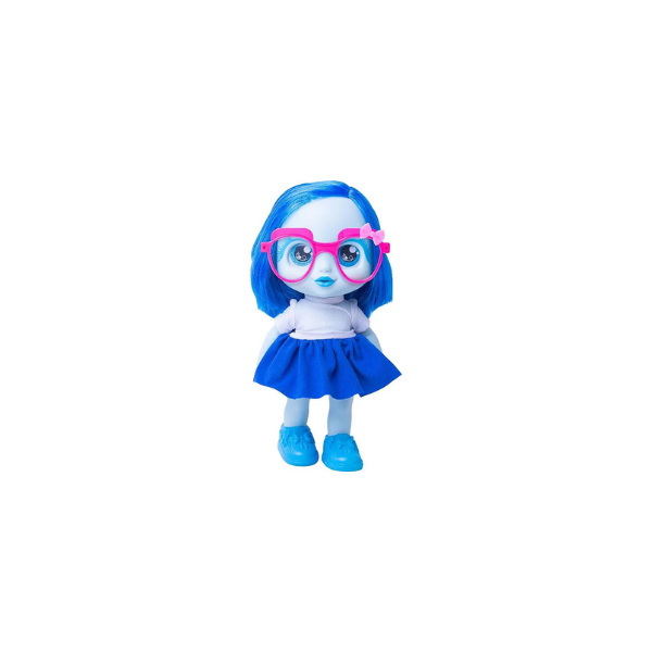 Brinquedo Boneca Glow Girls  Bee Toys Azul Celeste