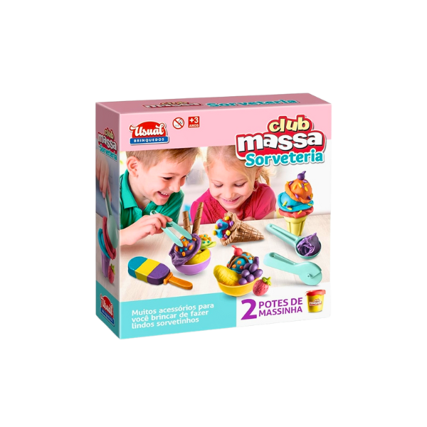Brinquedo Clube Massa Sorveteria Usual Brinquedos