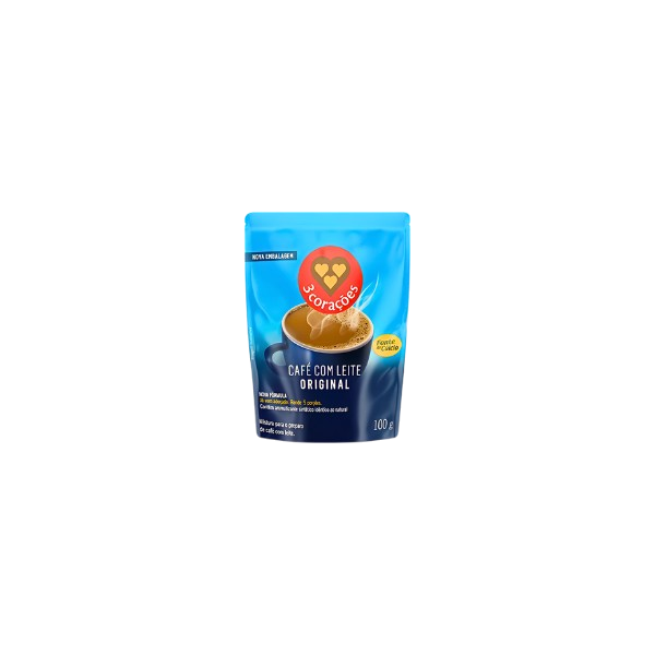 Café Com Leite Solúvel Três Corações 100g