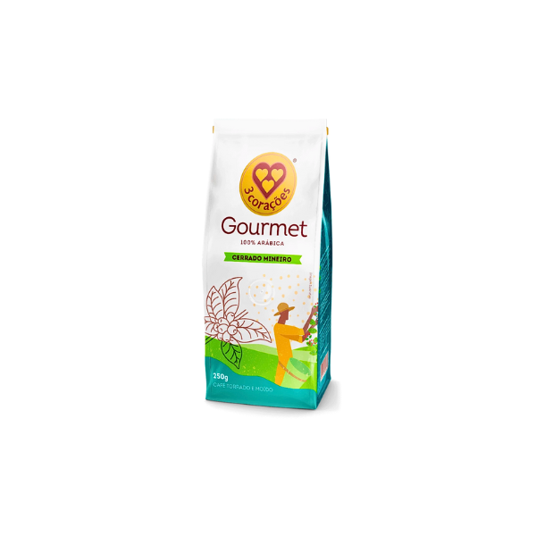Café em Pó 3 Corações Gourmet Cerrado Mineiro 250g