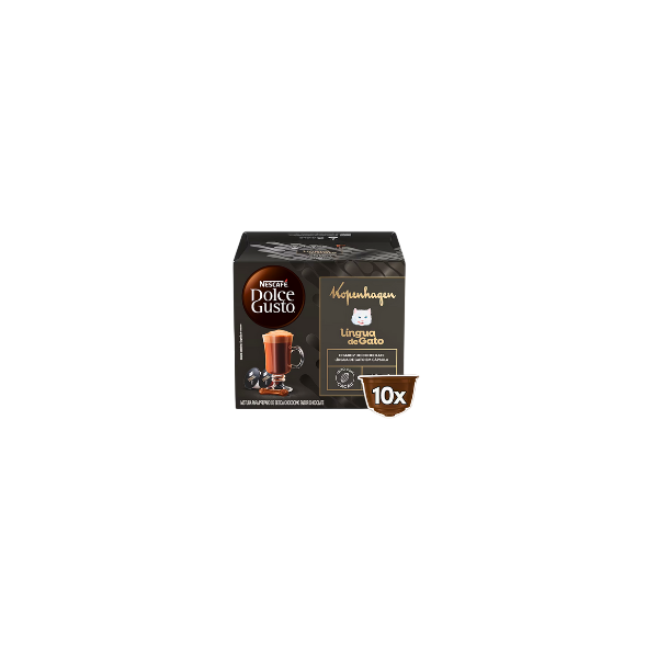 Cápsula Nescafé Dolce Gusto Língua de Gato C/ 10