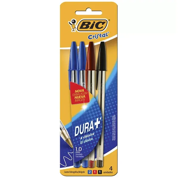 Caneta Esferog Bic C/ 4