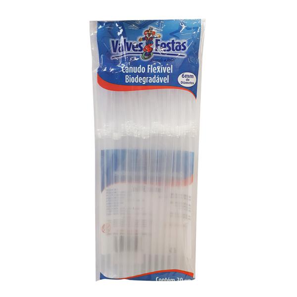 Canudo Flex Valves Festas C/ 30