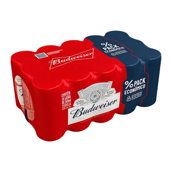Cerveja Budweiser Lata Budweiser 269ml com 15