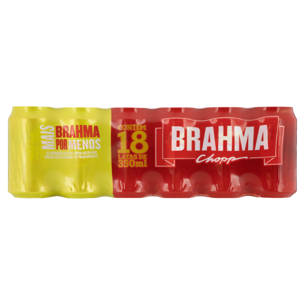 Cerveja Lata Brahma 350ml C/ 18