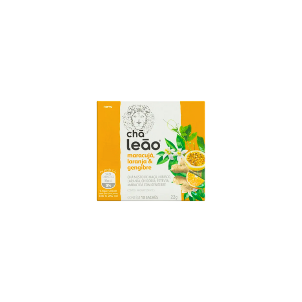 Chá Leão Maracujá, Laranja e Gengibre c/10 22g