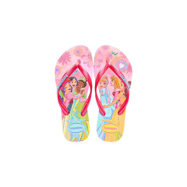 Chinelo Havaianas Kids Princess Rosa Glitter