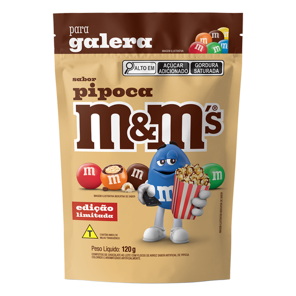 Chocolate  M&m Pipoca 120g