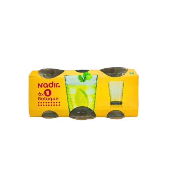 Conjunto Copo de Vidro Batuque C/6 Nadir Figueiredo