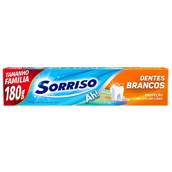 Creme Dental Sorriso Tamanho Família 180g