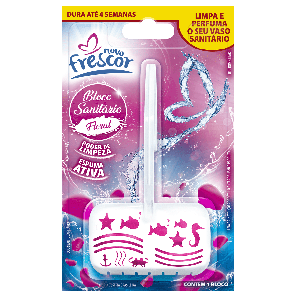 Desinf Sanit Bloco Novo Frescor Floral 30g