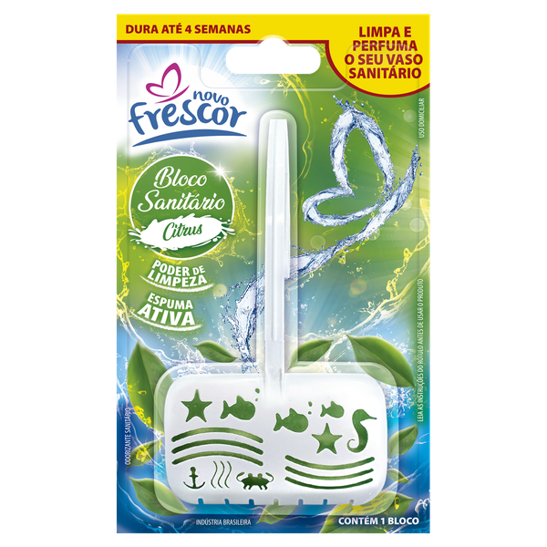 Desinf Sanit Bloco Novo Frescor Citrus 30g