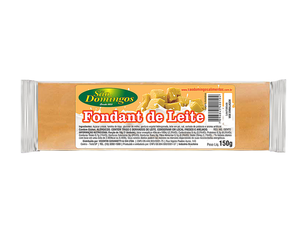 Doce Fondant Leite Sao Domingos 150g