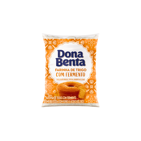 Farinha de Trigo Dona Benta Com Fermento 1 Kg