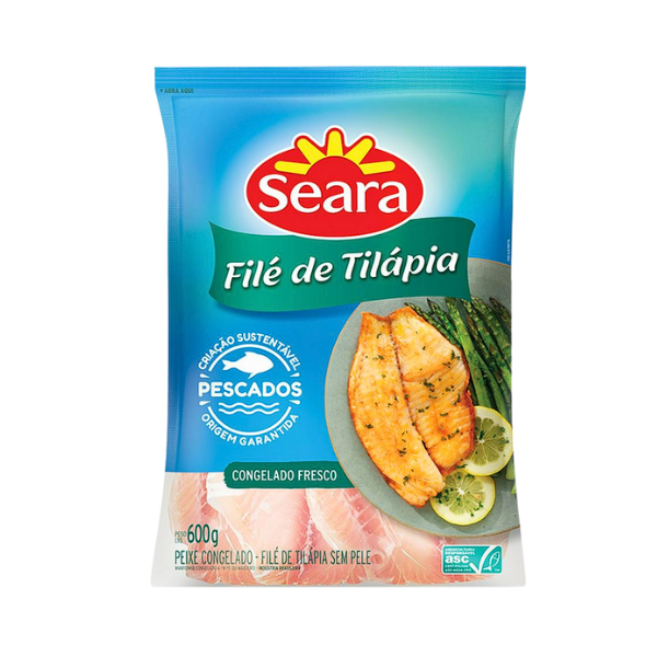 Filé de Tilápia Congelado Seara Pacote 600 g