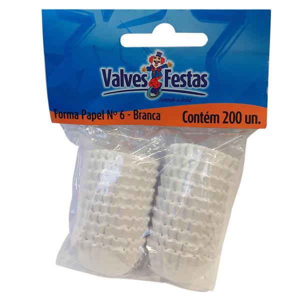 Forma Papel Valves Festas N6 C/ 200