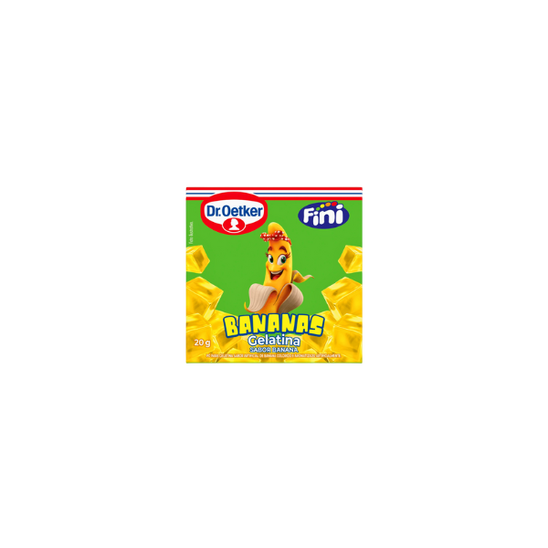 Gelatina em Pó Dr. Oetker Fini Bananas 20g