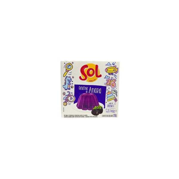 Gelatina em Pó Sol Amora 20g