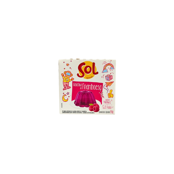 Gelatina em Pó Sol Framboesa 20g