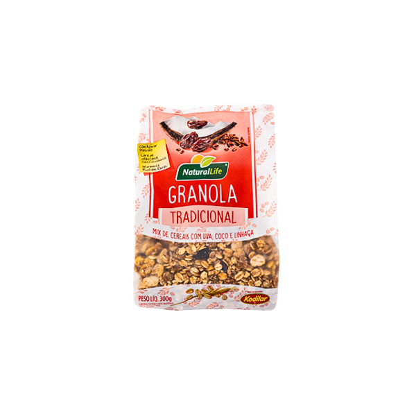 Granola Natural Life Kodilar Mix de Cereais Tradicional 300g