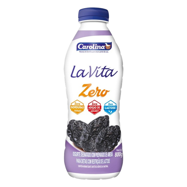 Iogurte Carolina La Vita Zero Lactose Ameixa 800g