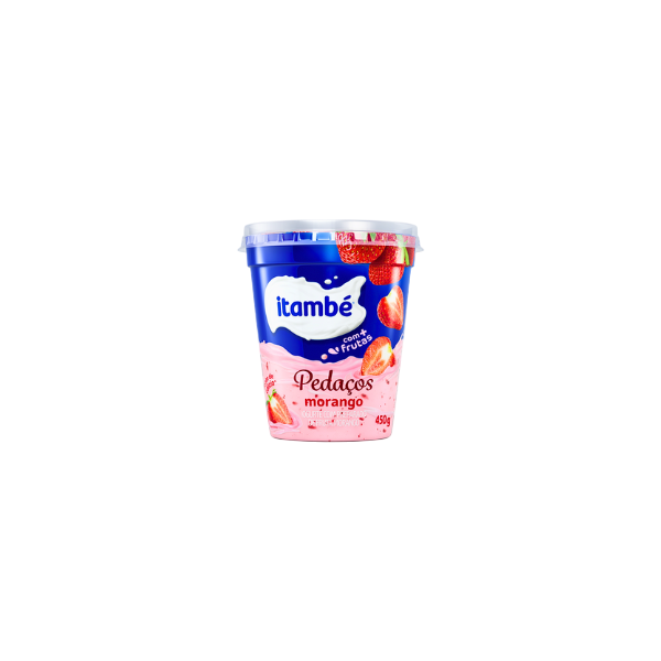 Iogurte Itambé Morango com Pedaços de Frutas Pt 450g