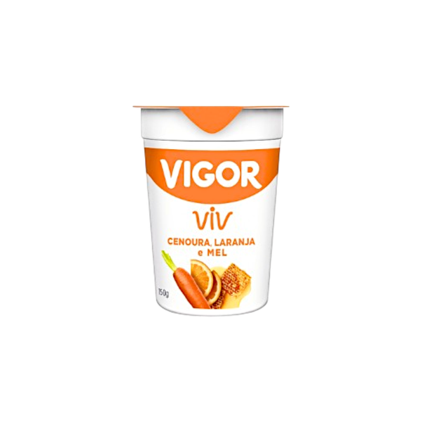 Iogurte Vigor Cenoura, Laranja e Mel Copo 150g