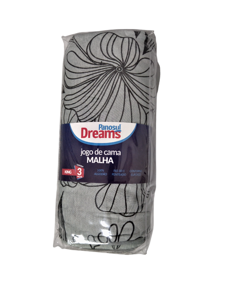 Jogo Lencol Malha Dreams Panosul C/3pcs