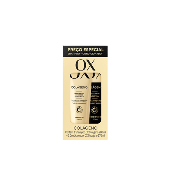 Kit Ox Shampoo 200ml + Condicionador 170ml Colágeno