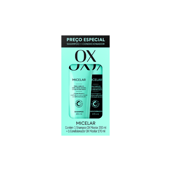 Kit Ox Shampoo 200ml + Condicionador 170ml Micelar