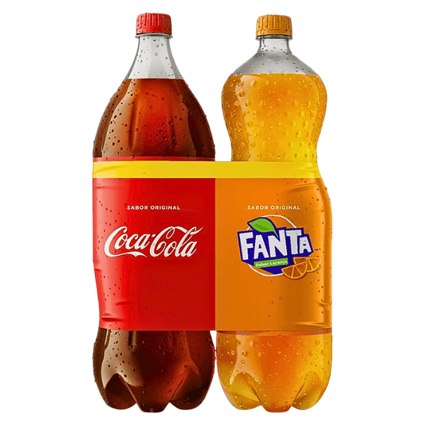 Kit Refrigerante Coca Cola 2l + Fanta 2l
