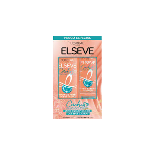 Kit Shampoo 375ml + Condicionador 170ml Elseve Cachos Longos dos Sonhos