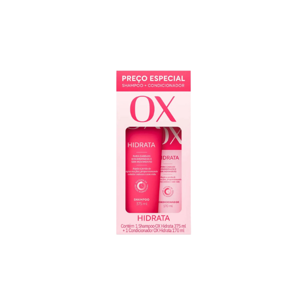 Kit Shampoo 375ml + Condicionador 170ml Ox Hidratação