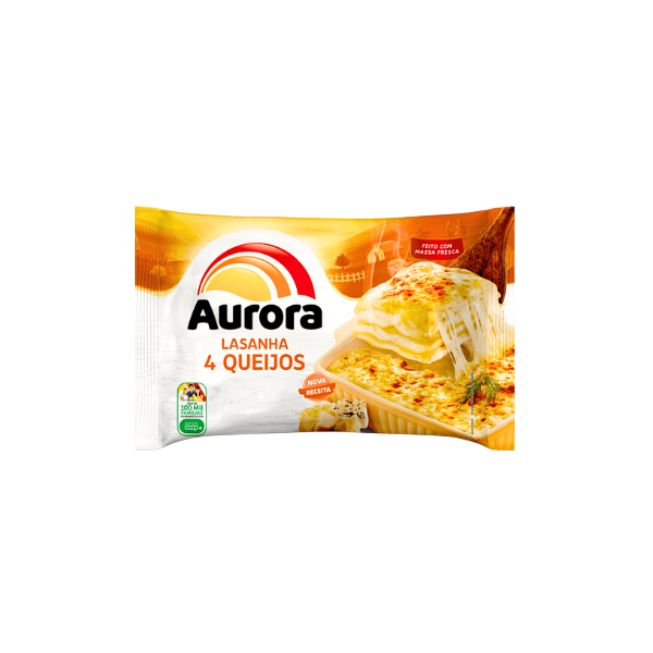 Lasanha  Congelada Aurora Quatro Queijos 600g