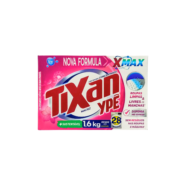Lava Roupas Po Tixan Ype Maciez Cx 1,6kg