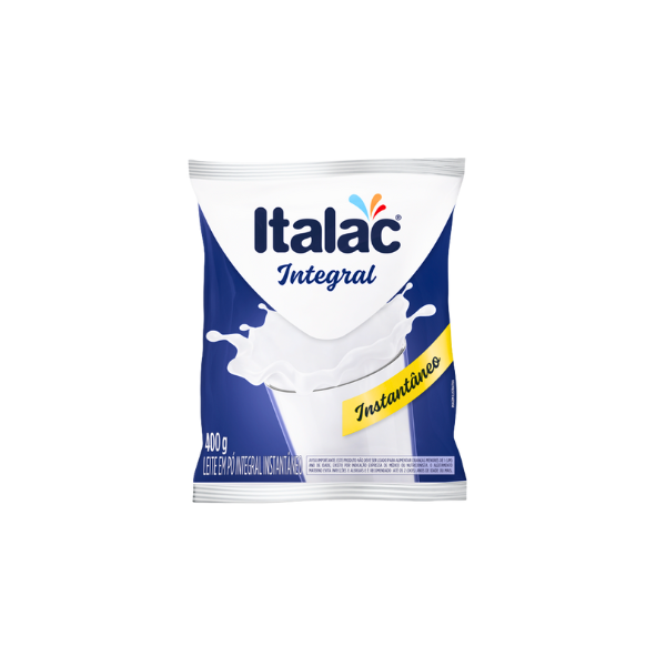 Leite em Pó Italac Integral Instantâneo Sc 400g