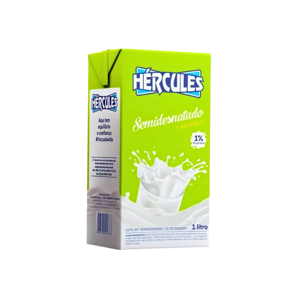 Leite Hércules Semidesnatado 1L