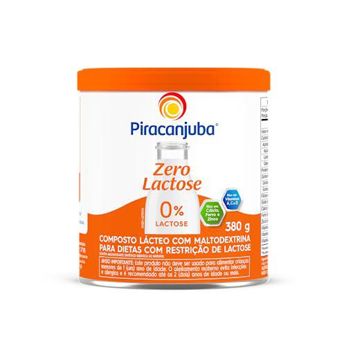 Leite Po Zero Lactose Lt Piracanjuba 380g