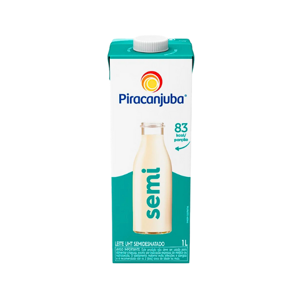 Leite Piracanjuba Semi Desnatado 1L