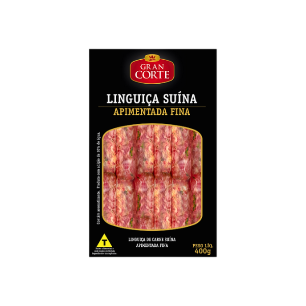 Linguiça Suína Gran Corte Apimentada Fina 400 g