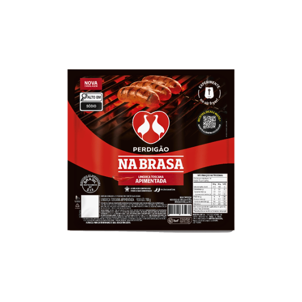 Linguiça Toscana Perdigão Na Brasa Apimentada 700 g